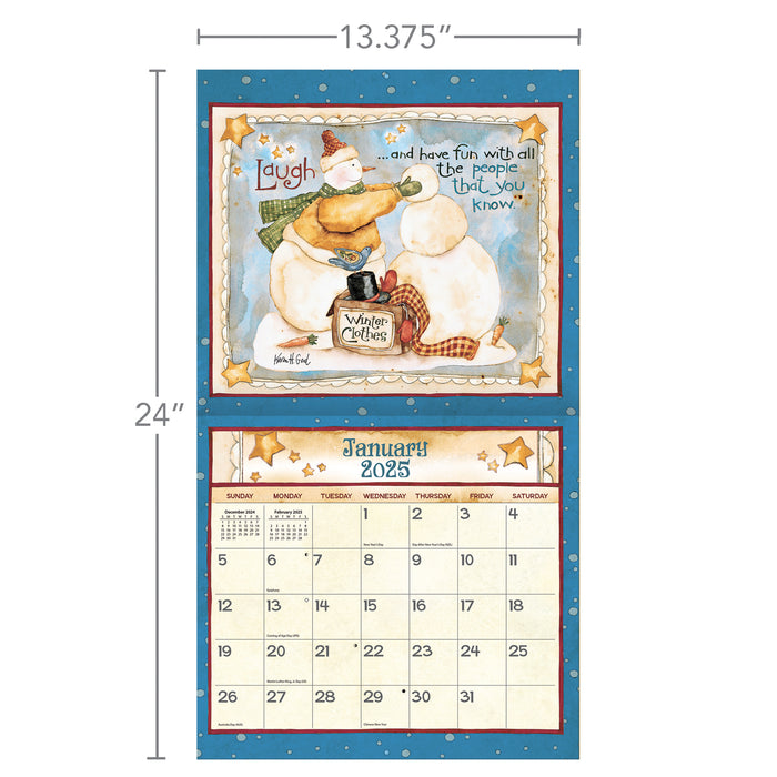 2025 Simple Life Large Wall Calendar