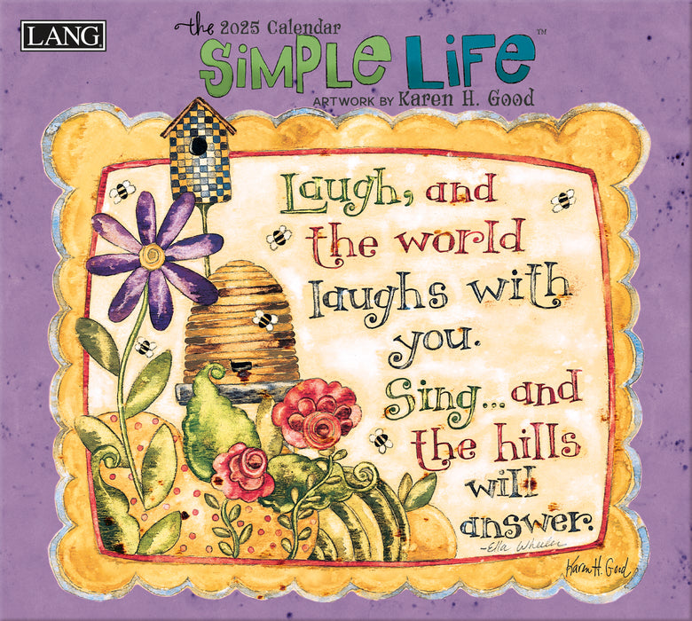 2025 Simple Life Large Wall Calendar