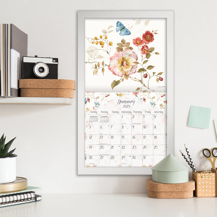 2025 Watercolor Seasons Large Wall Calendar