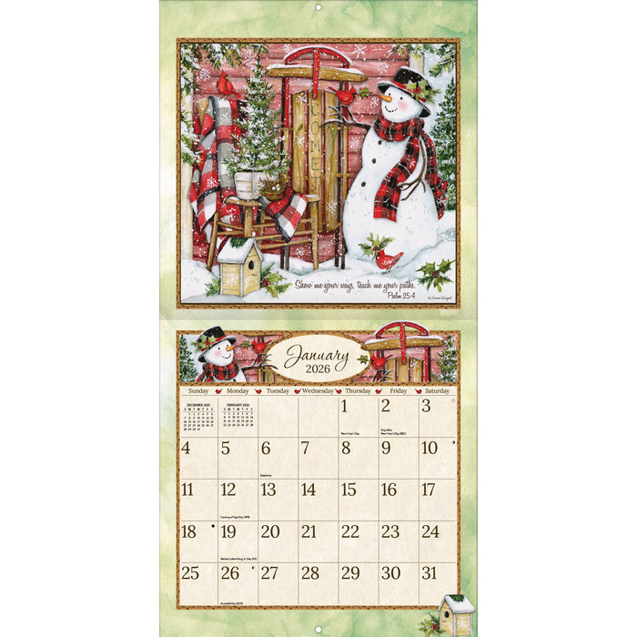 Blessings 2026 Square Wall Calendar