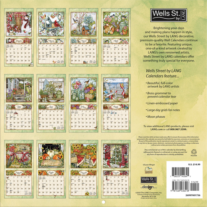 Blessings 2026 Square Wall Calendar