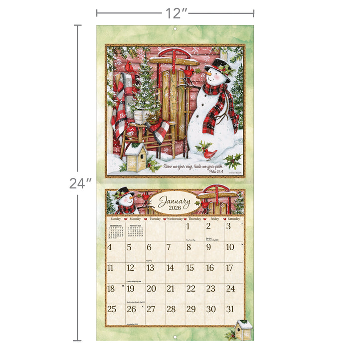 Blessings 2026 Square Wall Calendar