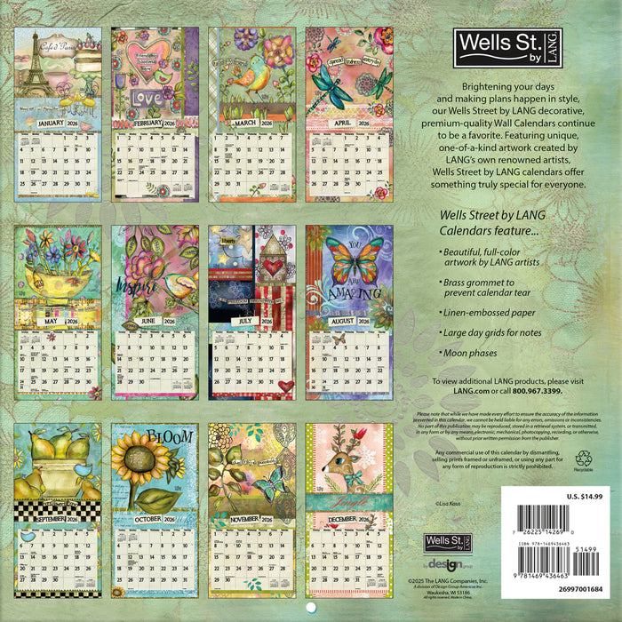 Embrace the Day 2026 Square Wall Calendar