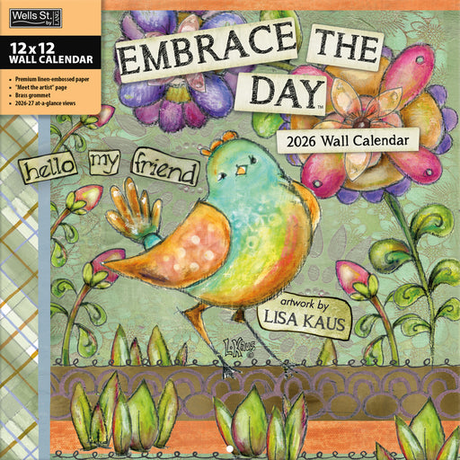 Embrace the Day 2026 Square Wall Calendar