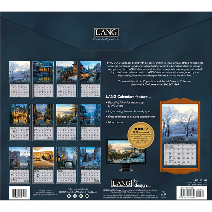 2025 Around The World Large Wall Calendar