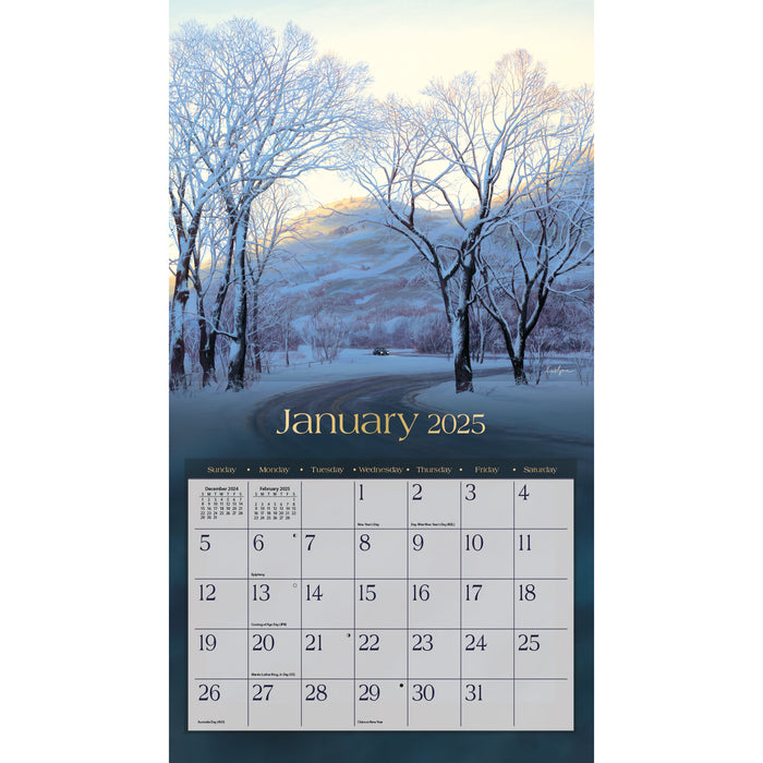 2025 Around The World Large Wall Calendar