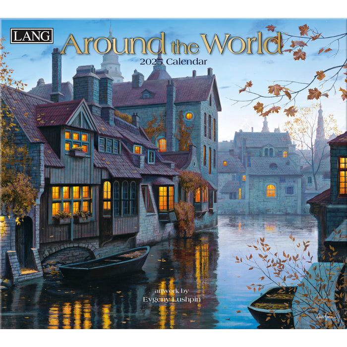 2025 Around The World Large Wall Calendar