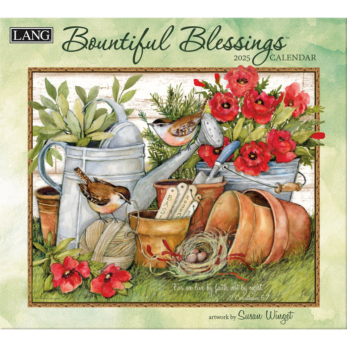 2025 Bountiful Blessings Large Wall Calendar