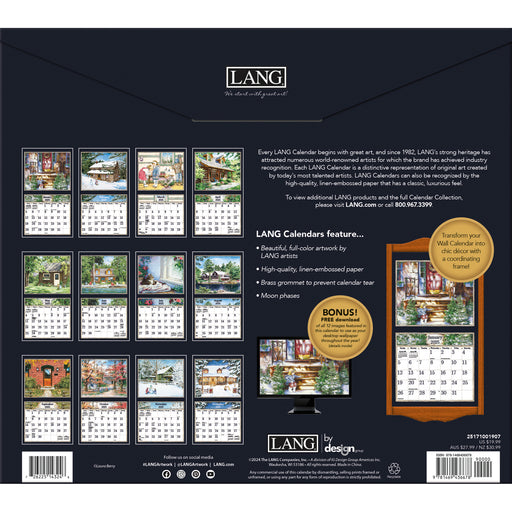 2025 Country Welcome Large Wall Calendar by  LANG from Calendar Club