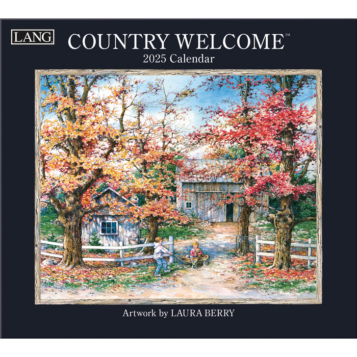 2025 Country Welcome Large Wall Calendar by  LANG from Calendar Club