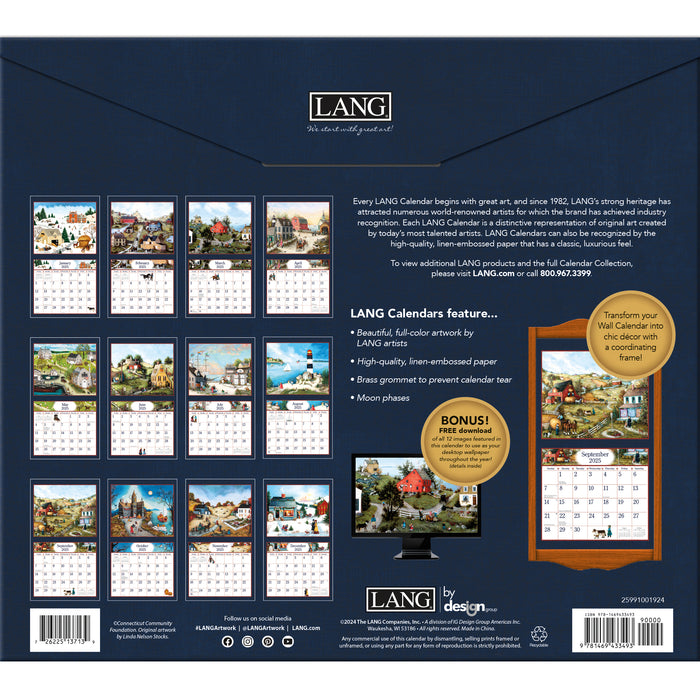 2025 Linda Nelson Stocks Large Wall Calendar by  LANG from Calendar Club