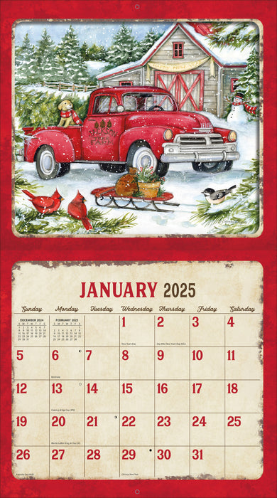 2025 Truckin' Along Large Wall Calendar (Online Exclusive) by  LANG from Calendar Club