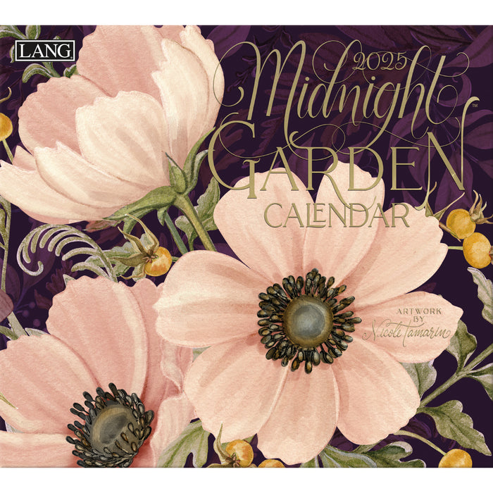 2025 Midnight Garden Large Wall Calendar by  LANG from Calendar Club