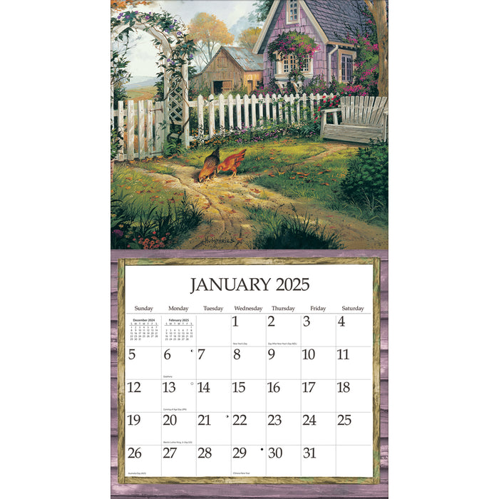 2025 Simple Country Large Wall Calendar (Online Exclusive) by  LANG from Calendar Club