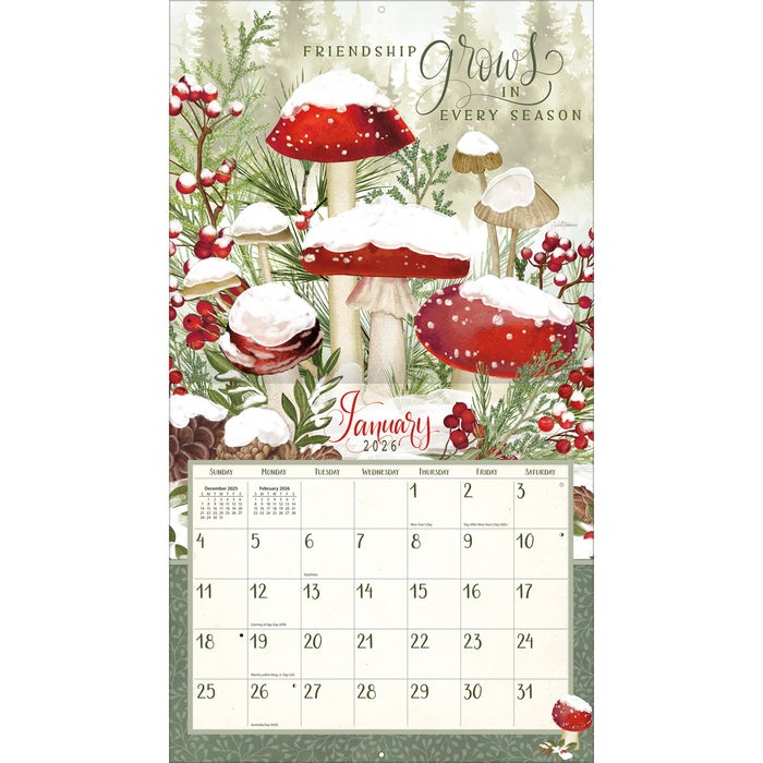 Abundant Friendship 2026 Large Wall Calendar