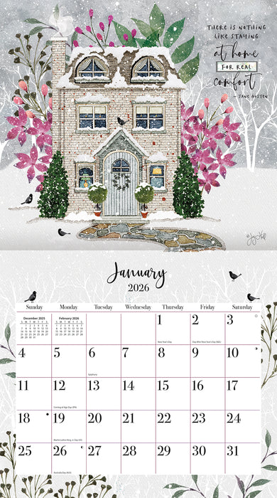 Bless This Home 2026 Large Wall Calendar