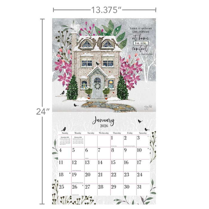 Bless This Home 2026 Large Wall Calendar