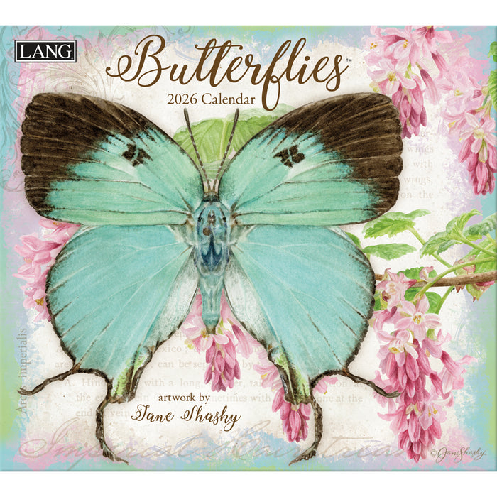 Butterflies 2026 Large Wall Calendar