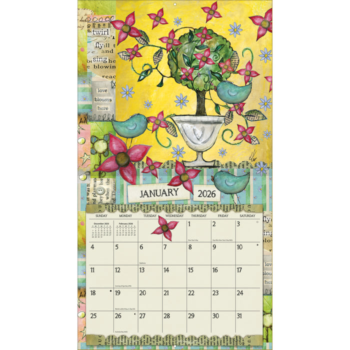 Color My World 2026 Large Wall Calendar