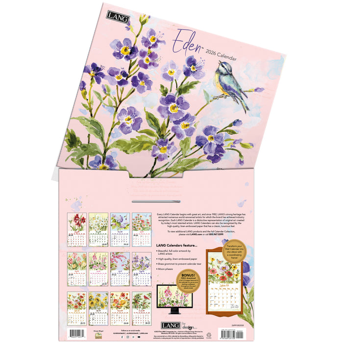 Eden 2026 Large Wall Calendar (Online Exclusive)
