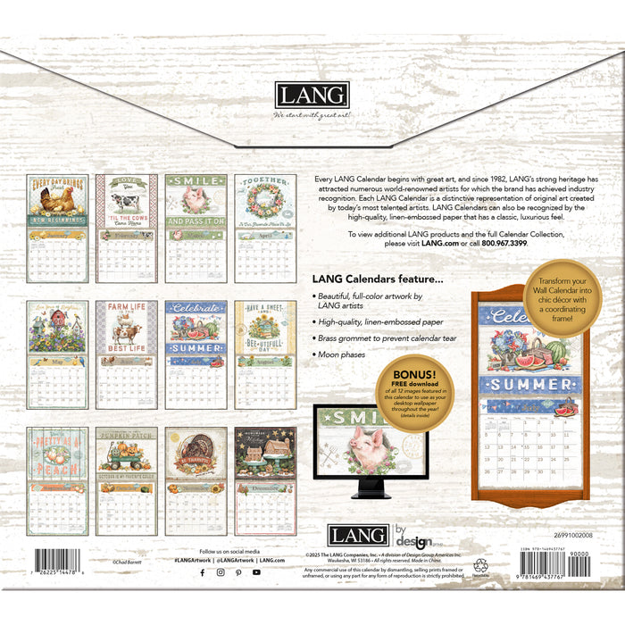 Farmhouse 2026 Large Wall Calendar (Online Exclusive)