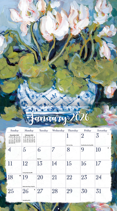 Gallery Florals 2026 Large Wall Calendar