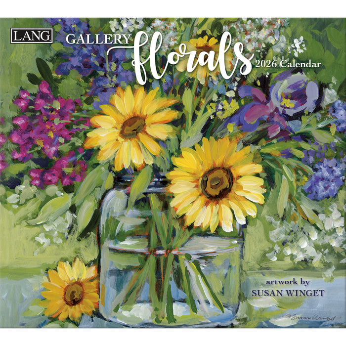 Gallery Florals 2026 Large Wall Calendar