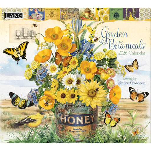 Garden Botanicals 2026 Large Wall Calendar