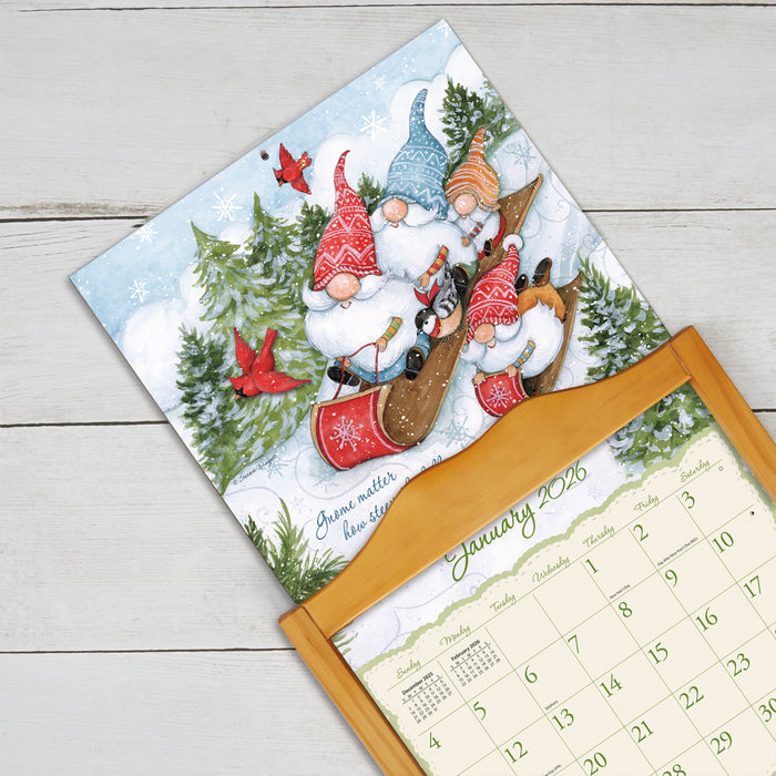 Gnome Sweet Gnome 2026 Large Wall Calendar