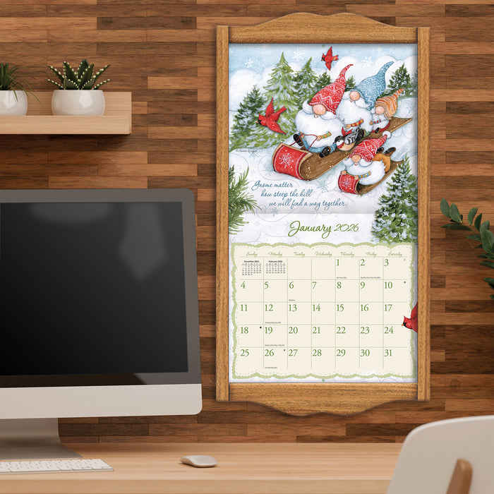 Gnome Sweet Gnome 2026 Large Wall Calendar