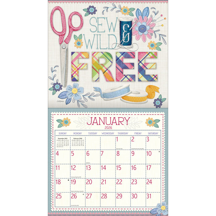 Handmade Happiness 2026 Large Wall Calendar (Online Exclusive)