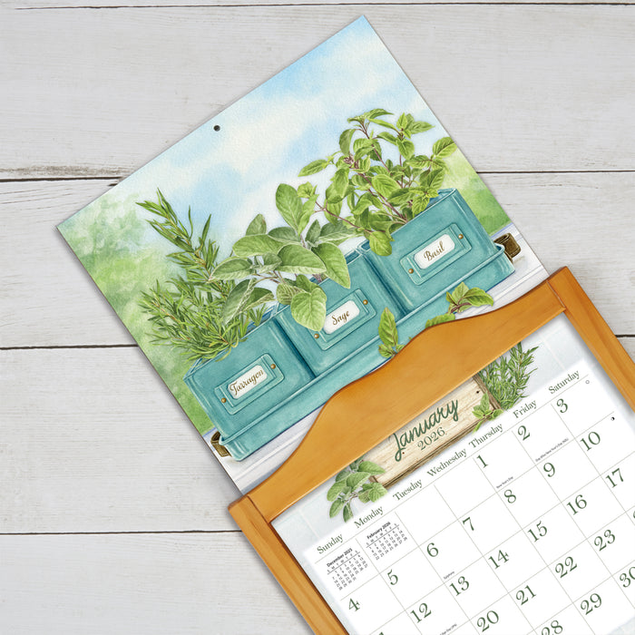 Herb Garden 2026 Large Wall Calendar