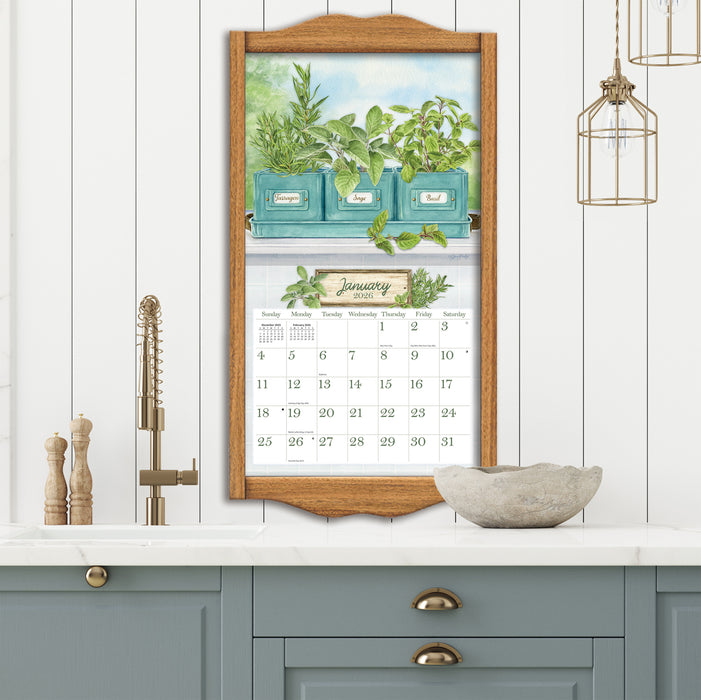 Herb Garden 2026 Large Wall Calendar