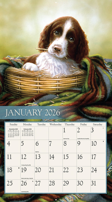 Love Of Dogs 2026 Large Wall Calendar