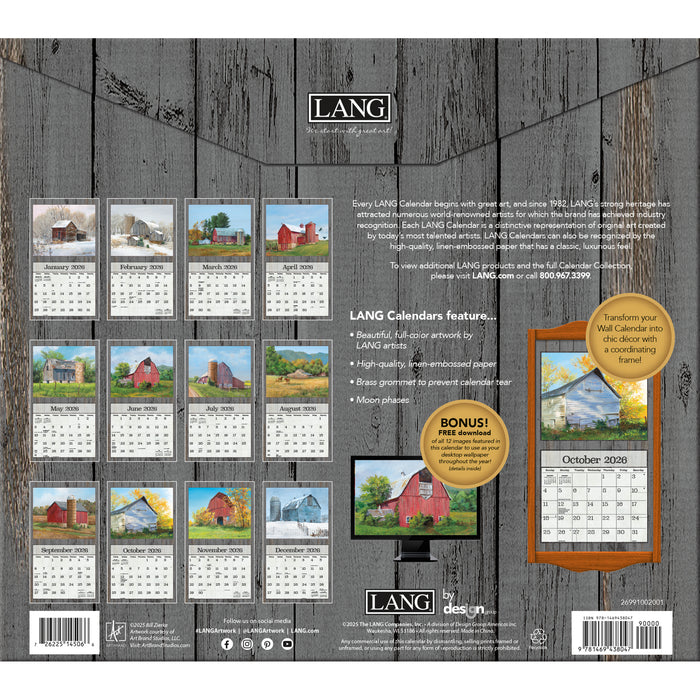 Nature's Grace 2026 Large Wall Calendar