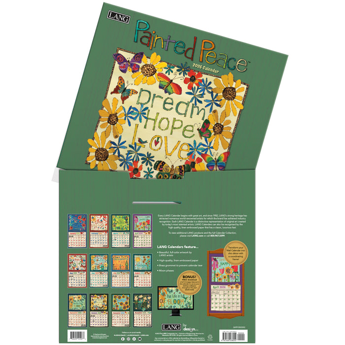 Painted Peace 2026 Large Wall Calendar (Online Exclusive)