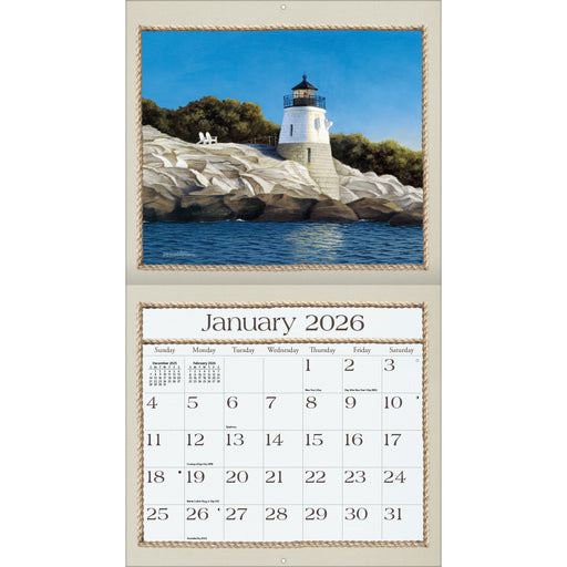 Seaside 2026 Large Wall Calendar