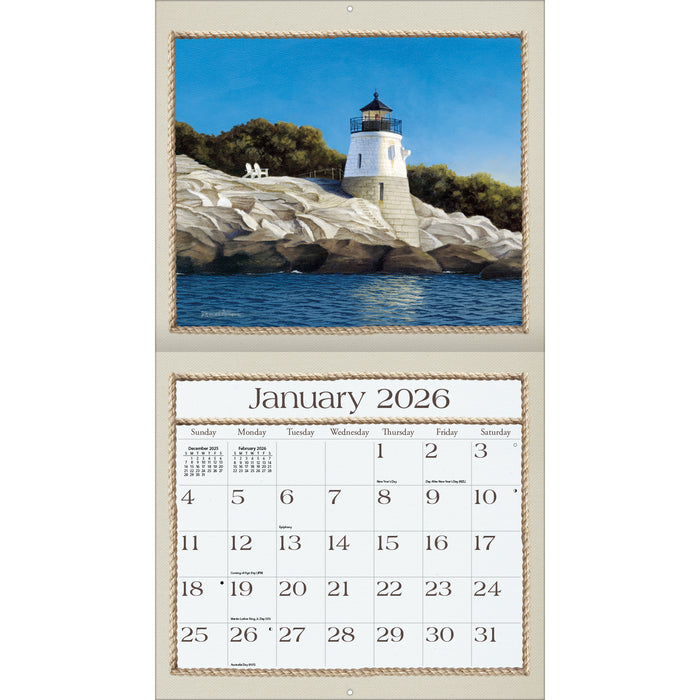 Seaside 2026 Large Wall Calendar