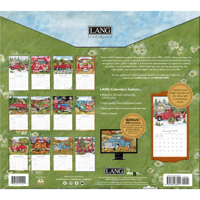 Truckin' Along 2026 Large Wall Calendar (Online Exclusive)
