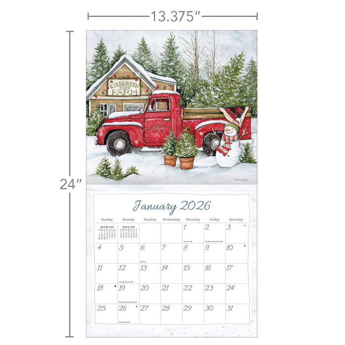 Truckin' Along 2026 Large Wall Calendar (Online Exclusive)