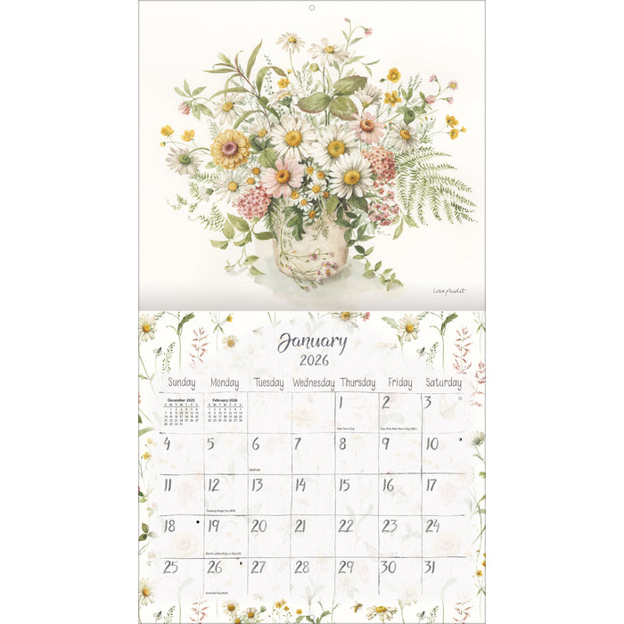 Watercolor Seasons 2026 Large Wall Calendar