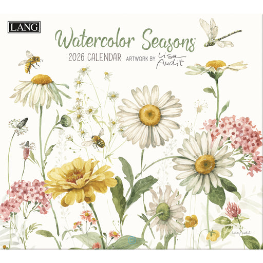 Watercolor Seasons 2026 Large Wall Calendar