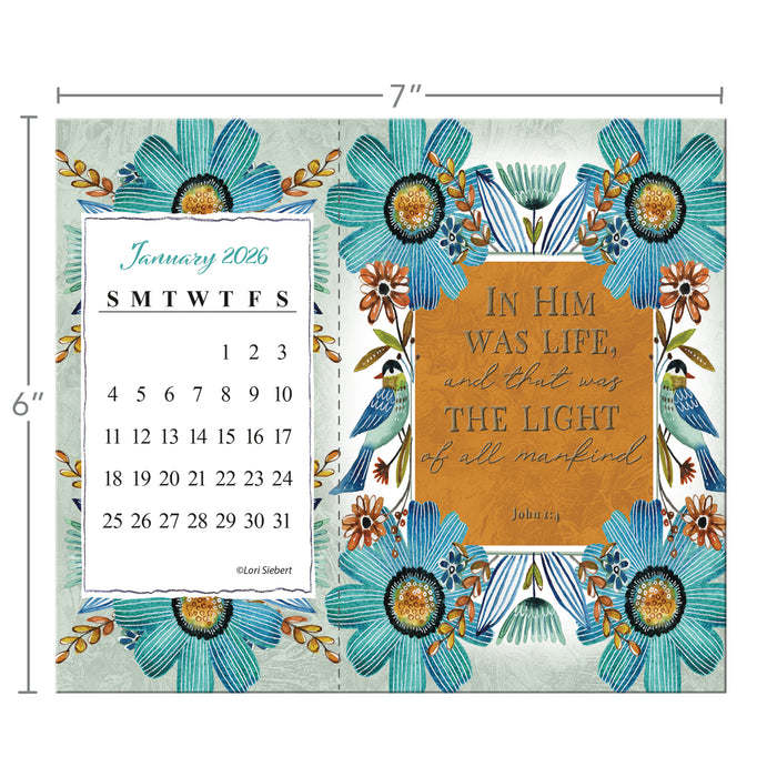 Forever Faithful 2026 Desk Easel