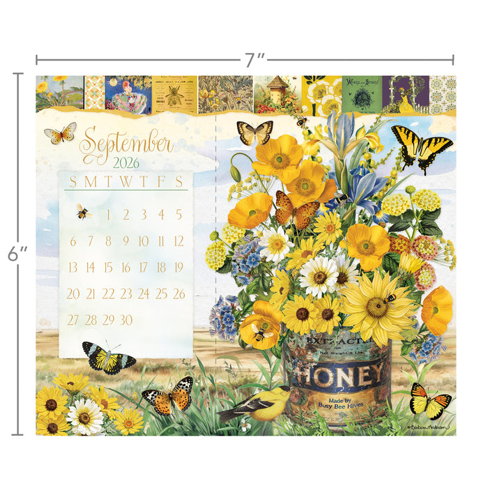 Garden Botanicals 2026 Desk Easel