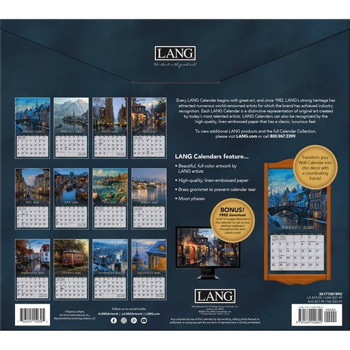 Around The World with Bonus Print 2026 Large Wall Calendar