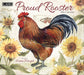 Proud Rooster with Bonus Print 2026 Large Wall Calendar
