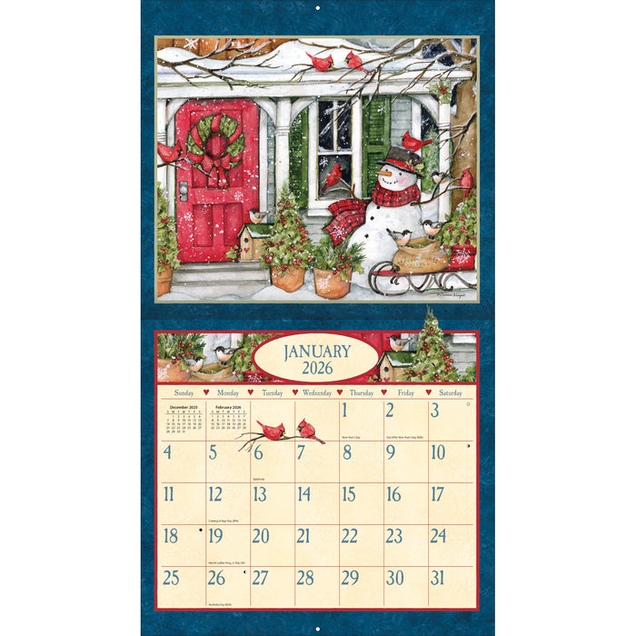 Heart and Home with Bonus Print 2026 Large Wall Calendar