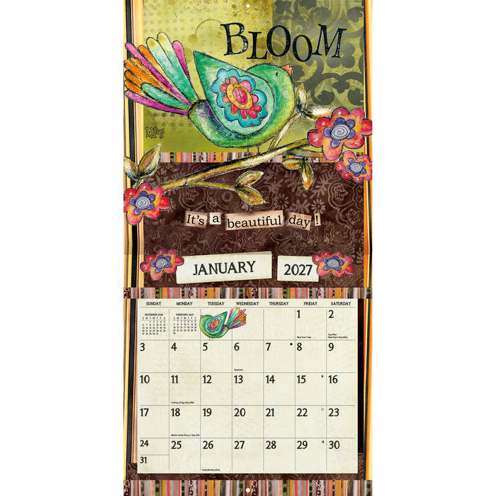 Embrace the Day 2027 Square Wall Calendar