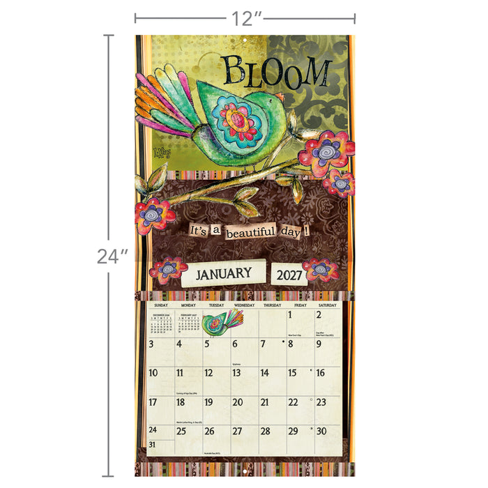 Embrace the Day 2027 Square Wall Calendar