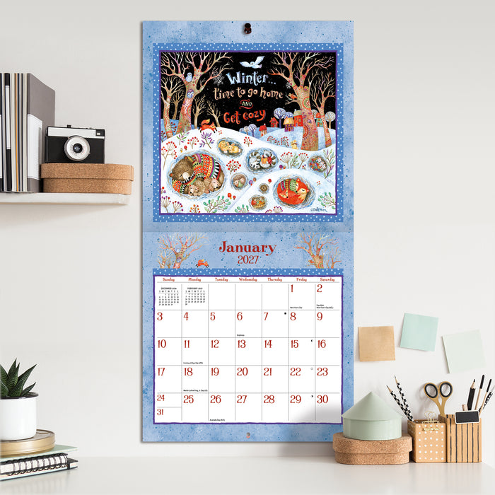 Simply Grateful 2027 Square Wall Calendar